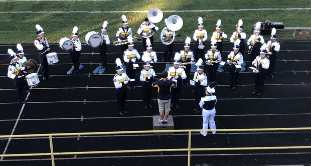 Marching Band on the Track